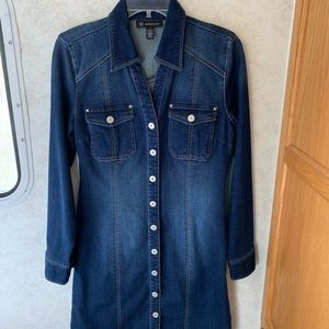 Inc. denim shirt dress.